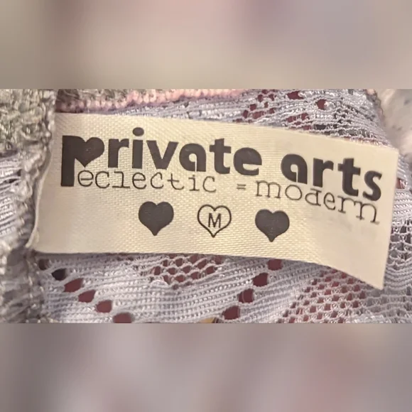 NWT Private Arts Eclectic and Modern Bralette Size Medium - Picture 7 of 9